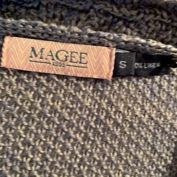 Brand:Magee round collar gray color size 8”100%leinen long sleeves - Picture 4 of 5